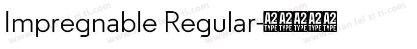 Impregnable Regular字体转换